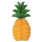 Beistle Club Pack of 24 Gold and Green Tissue Honeycomb Pineapple Party Table Centerpiece 12"